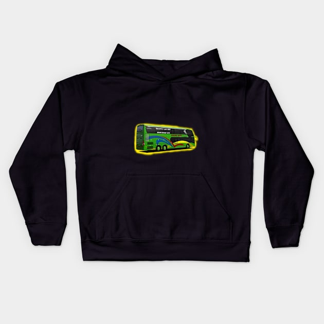 double decker bus Kids Hoodie by alvian